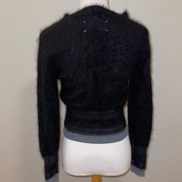 Maison Martin Margiela Size Medium Wool-Blend Black Sweater - Picture 5 of 7